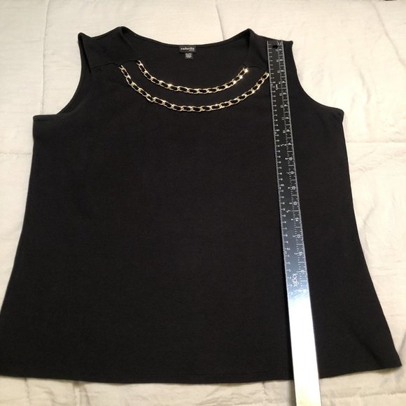 rafaella womens sleeveless top chain link design petities PL - Picture 7 of 9